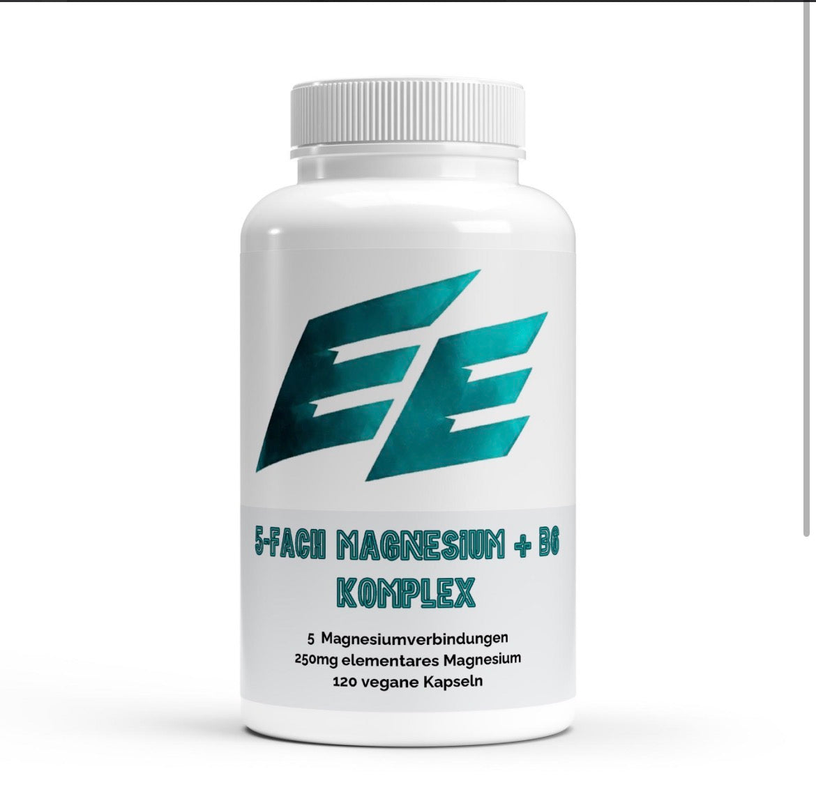 Magnesium 5x Komplex + B6 - 120 vegane Kapseln