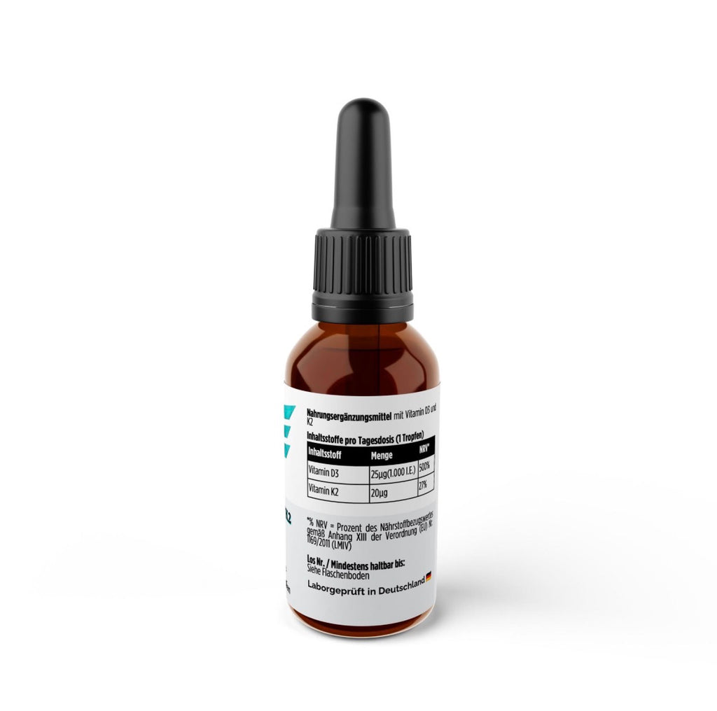 Vitamin D3 + K2 - 1.000 Tropfen (1.000 I.E.) - 50ml
