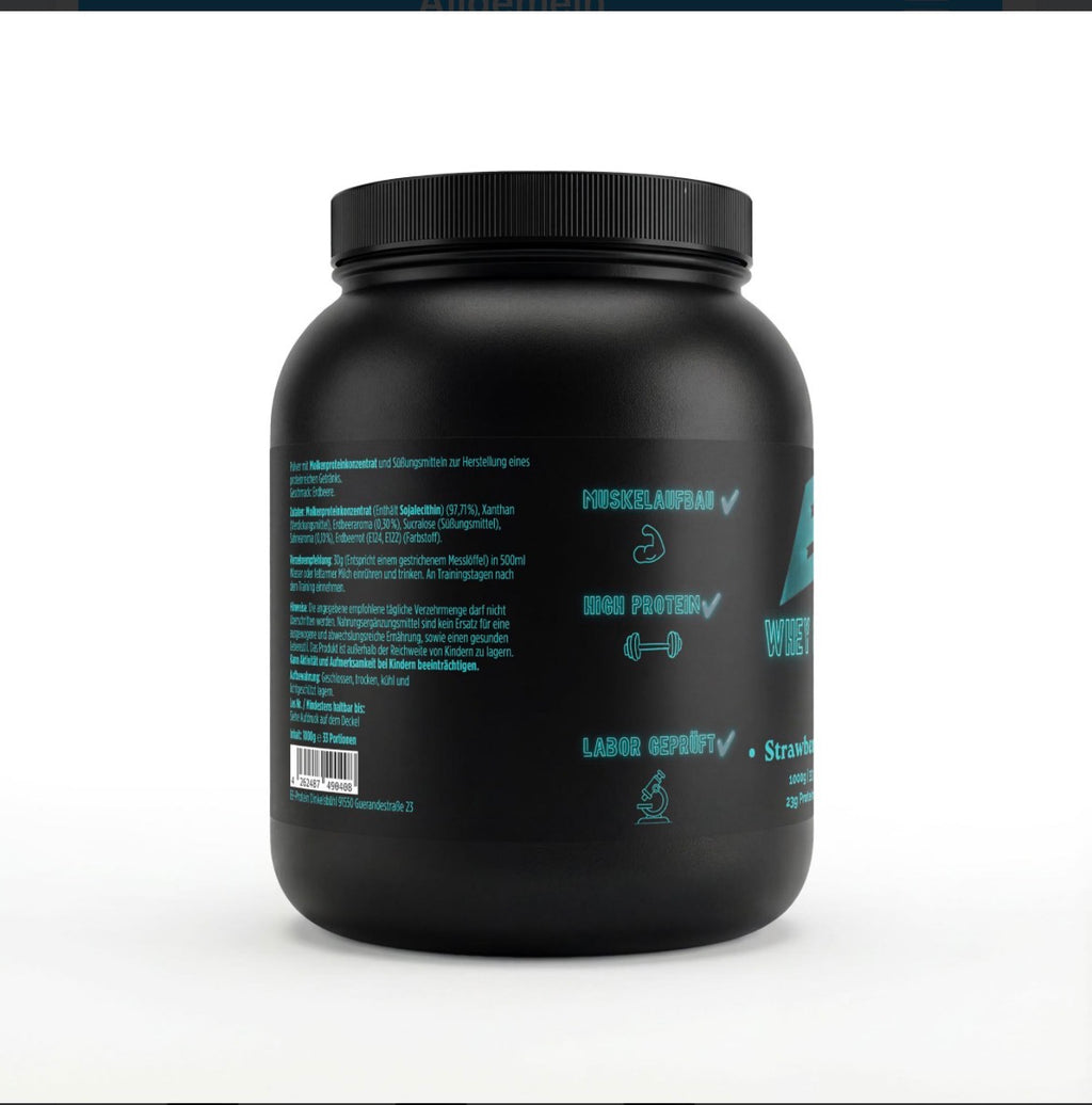Premium Whey Protein Erdbeere - 1.000g