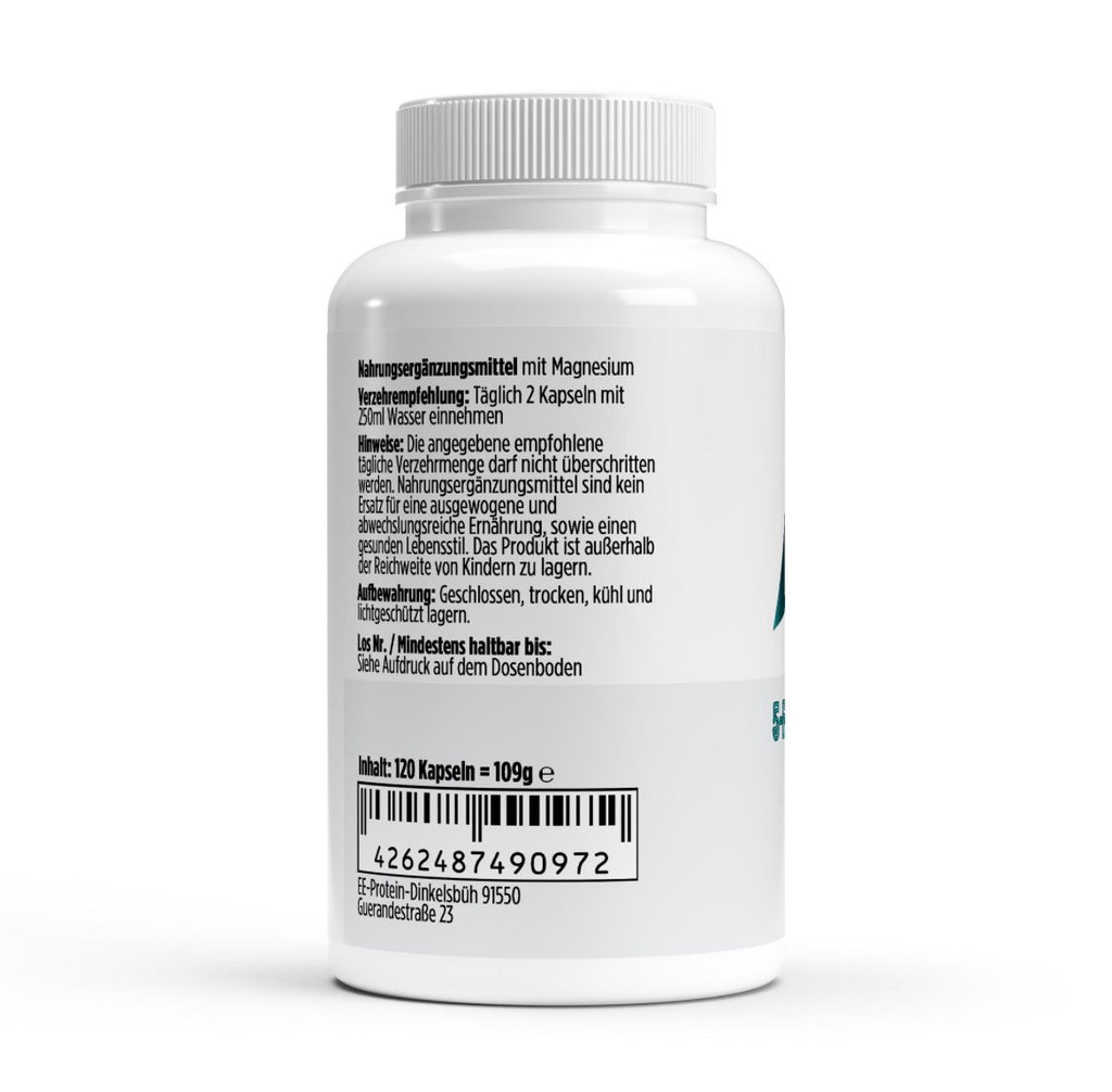 Magnesium 5x Komplex + B6 - 120 vegane Kapseln