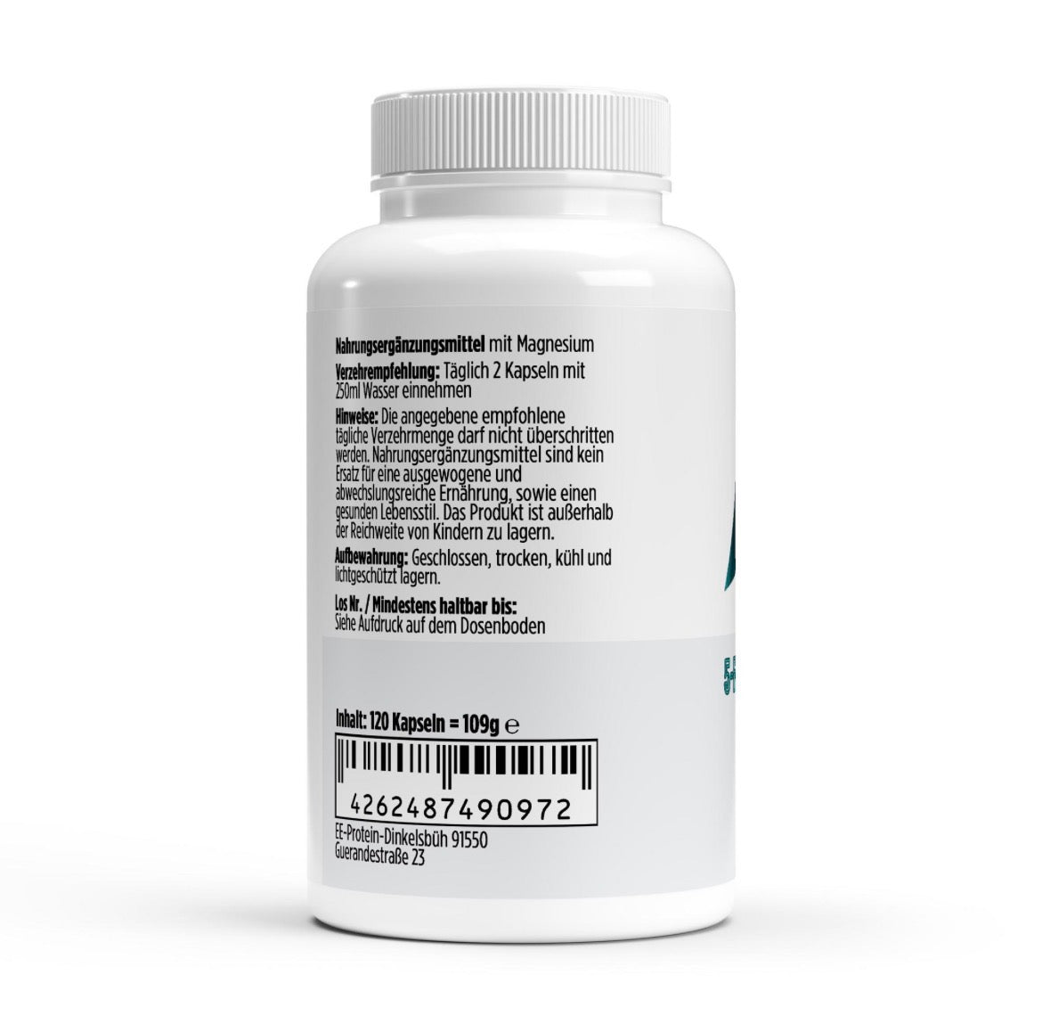 Magnesium 5x Komplex + B6 - 120 vegane Kapseln